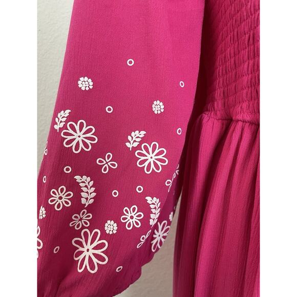 Torrid Dress Mini Pullover Smocked Floral Print Stretch - Picture 4 of 11